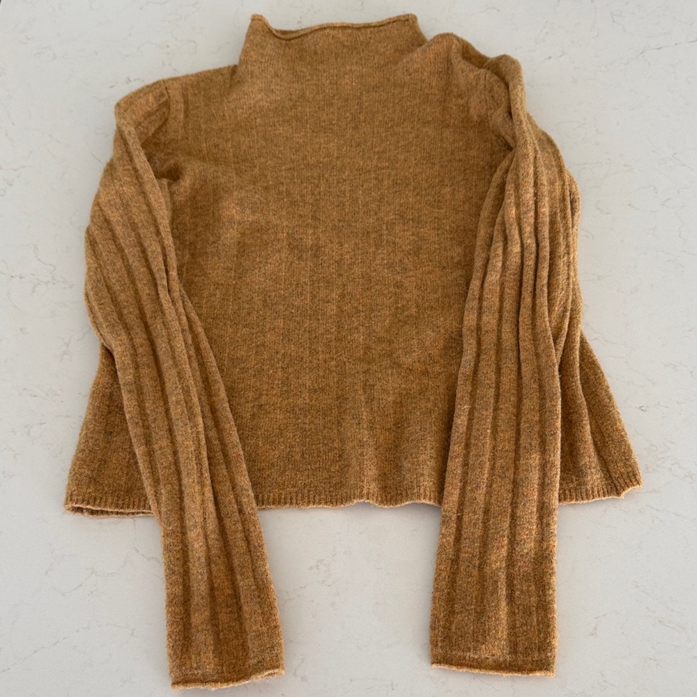 Madewell Women's Camel Cowl Neck Sweater - Picture 4 of 4
